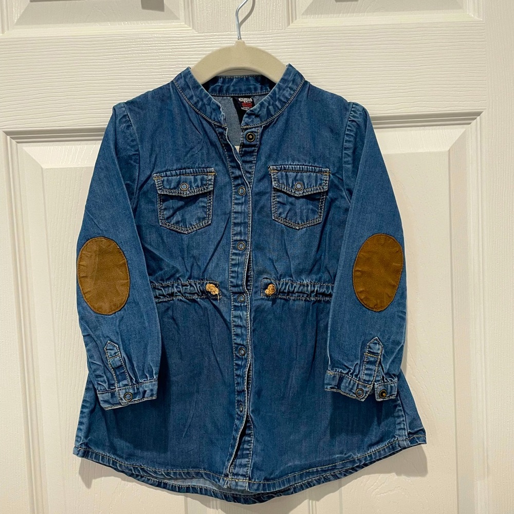 Zara Baby Denim Dress w/shoulder pads